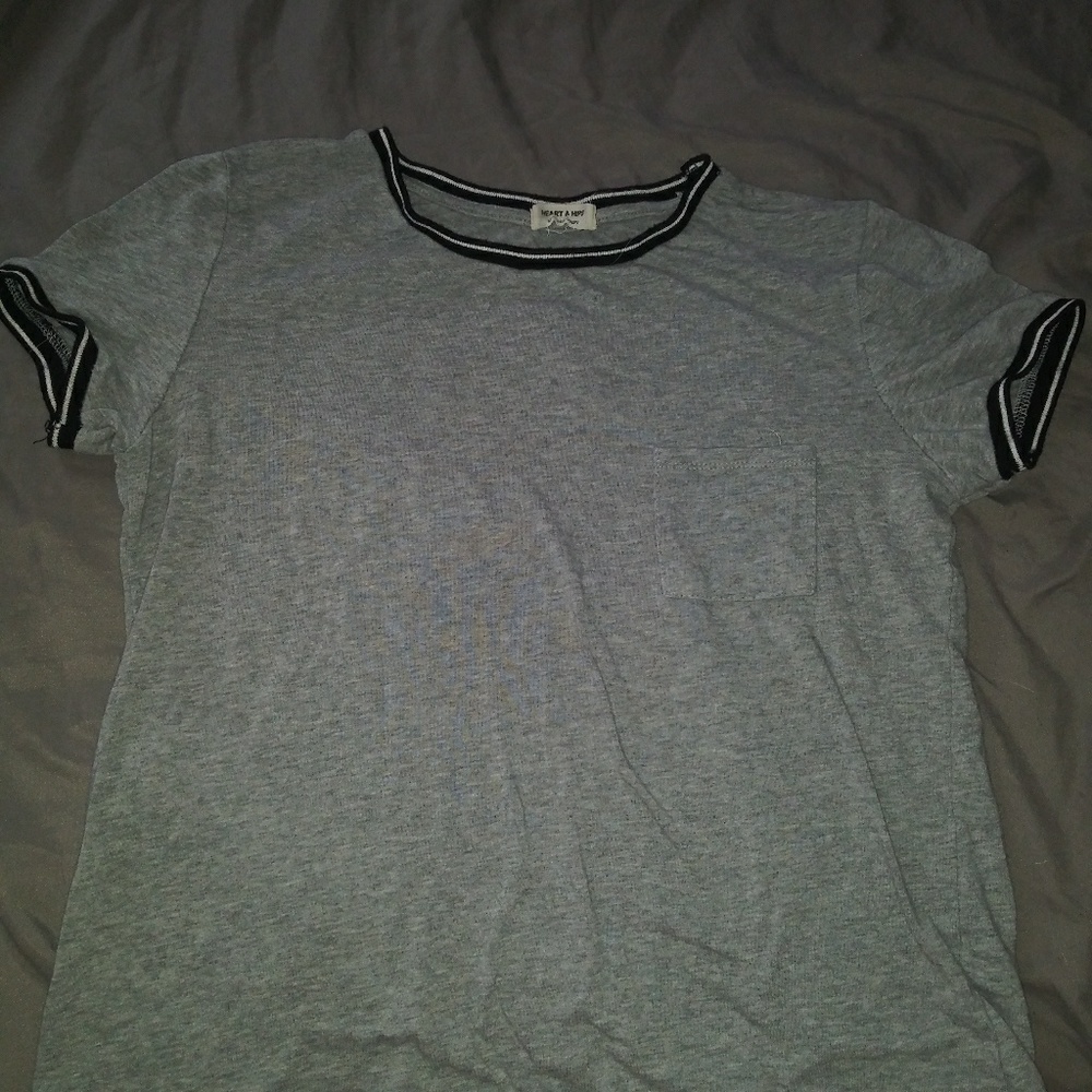 Grey with black amd white, t-shirt